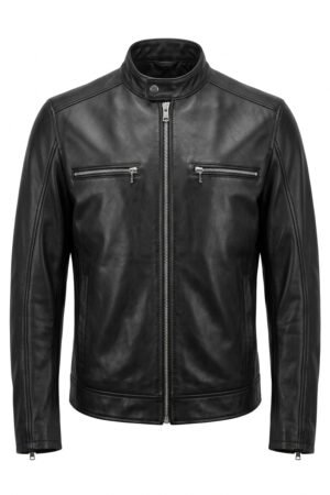 Men's Classic Lambskin Cafe Racer Jacket